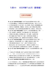 专题04   词语理解与运用-备战2023年中考5年中考中考1年模拟语文分项汇编（广东专用）