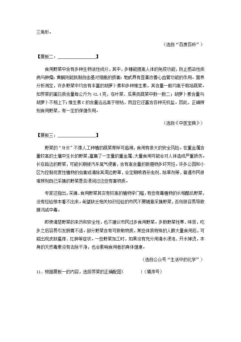 专题14   说明文阅读 -备战2023年中考之5年中考1年模拟语文分项汇编（浙江专用）03