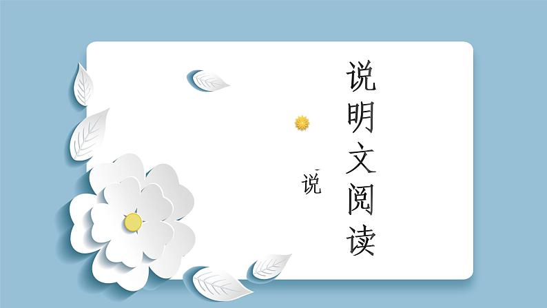 2023年中考语文一轮复习：说明文阅读之说明语言  课件01