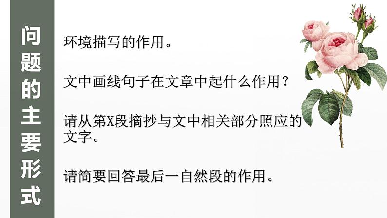 2023年中考一轮复习《记叙文复习之句子或段落作用》课件第3页