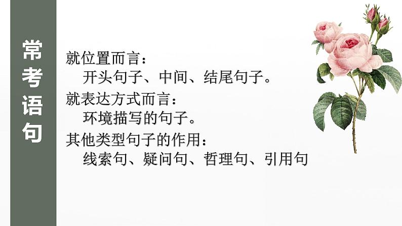 2023年中考一轮复习《记叙文复习之句子或段落作用》课件第4页