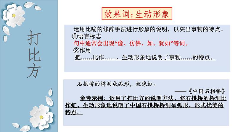 2023年中考语文一轮复习《说明文阅读之说明方法》课件第8页