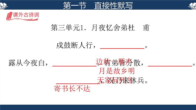 中考语文专题复习课件：古诗文默写集训【九年级上下册】第6页