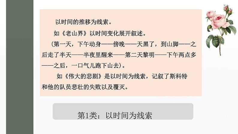 中考语文一轮专题复习课件：记叙文阅读——线索07