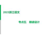 2023 浙江中考语文 一轮复习 阅读 专题一　文学作品阅读  三、常考考点答题技巧及典例精析 考点五　朗读设计课件PPT