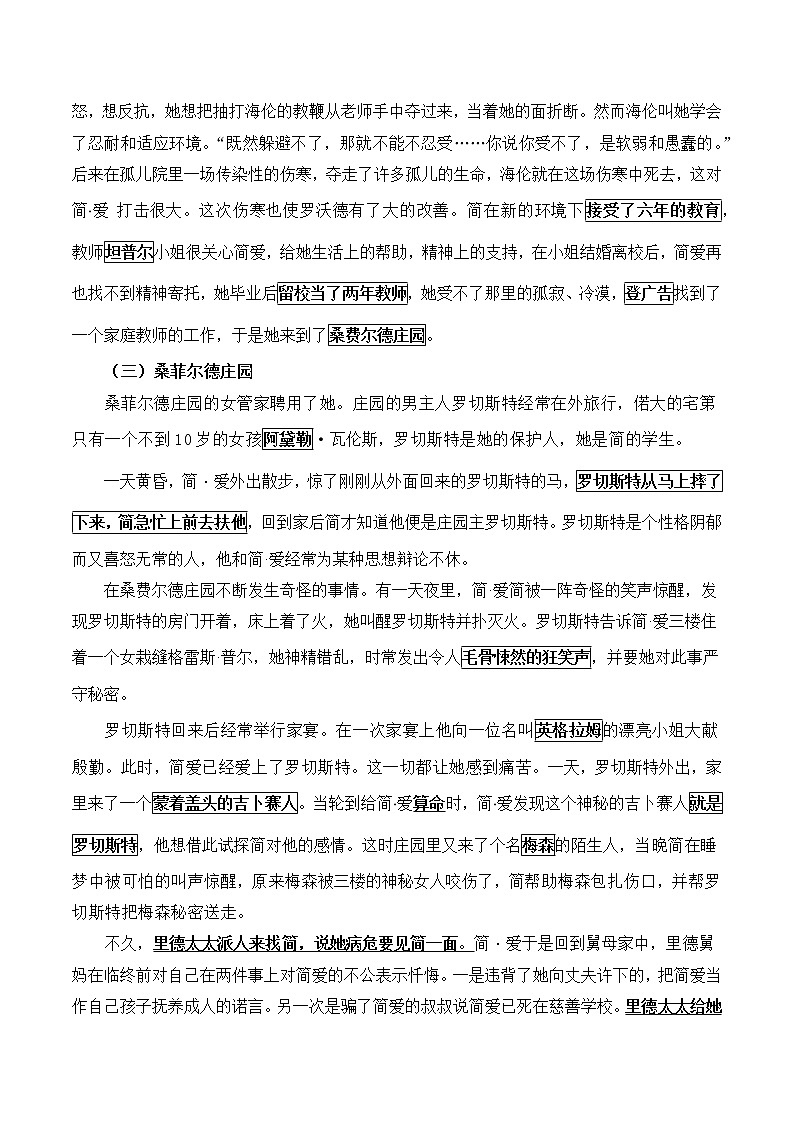 第六单元名著导读《简·爱》课件+教学设计+知识梳理+练习02