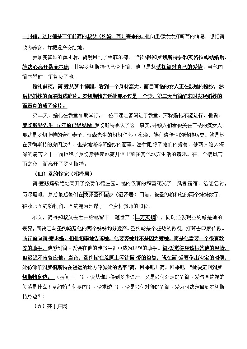 第六单元名著导读《简·爱》课件+教学设计+知识梳理+练习03