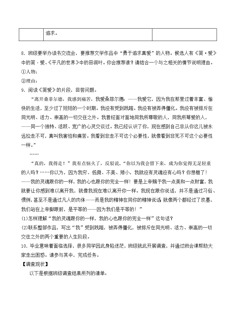 第六单元名著导读《简·爱》课件+教学设计+知识梳理+练习03