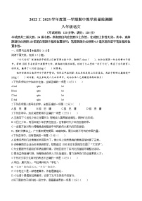山东省青岛市黄岛区2022-2023学年八年级上学期期中语文试题(含答案)
