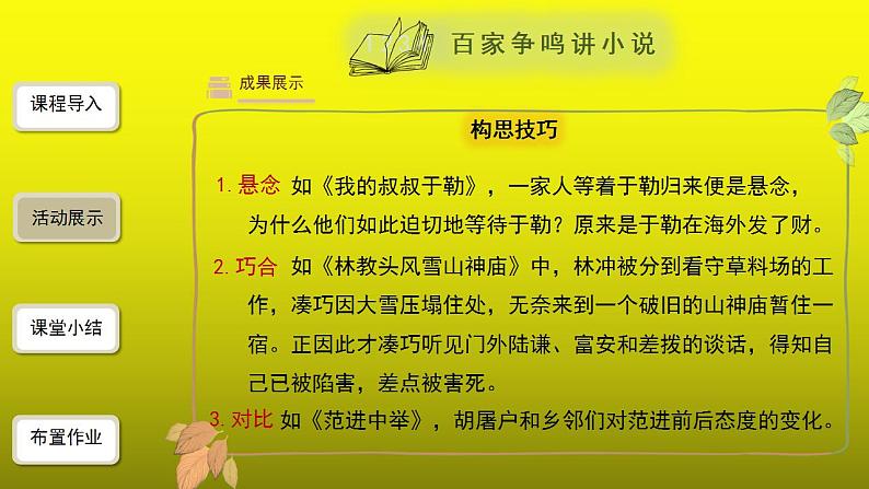 综合性学习《走进小说天地》同课异构【教学课件】第7页