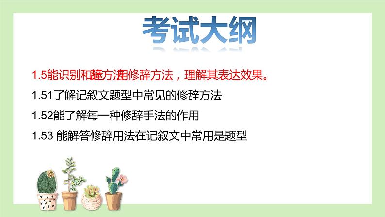 2023年中考语文二轮复习《赏析句子之修辞手法》课件第2页