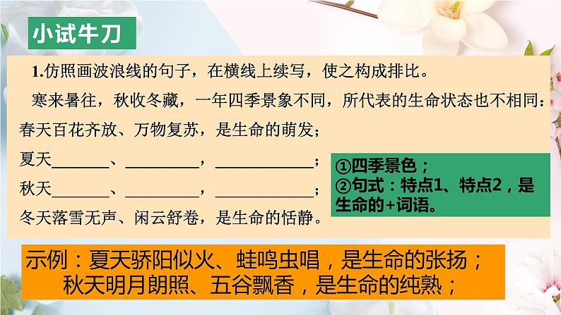 2023年中考语文复习之仿写专题课件第7页