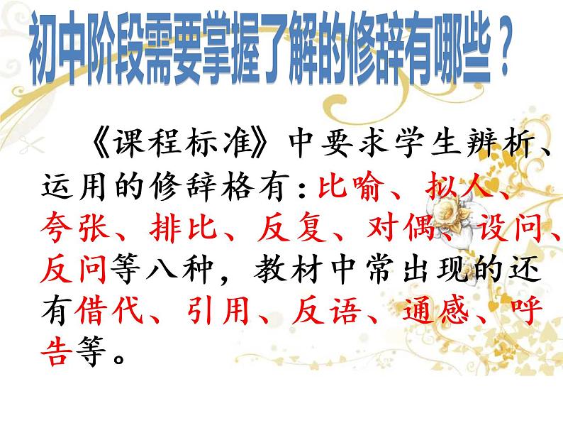 2023年中考语文二轮专题复习：修辞   课件第3页