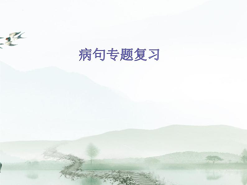 2023年中考二轮复习《病句专题复习》课件第1页