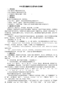 初中语文2023中考复习翻译文言语句知识讲解