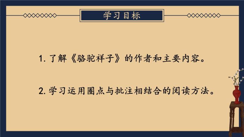 【人教部编版】七下语文   第三单元 名著导读：《骆驼祥子》 圈点与批注【第一课时】课件02