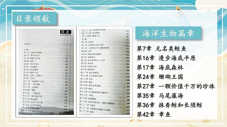 【人教部编版】七下语文  第六单元 名著导读：《海底两万里》 快速阅读【第一课时】课件07