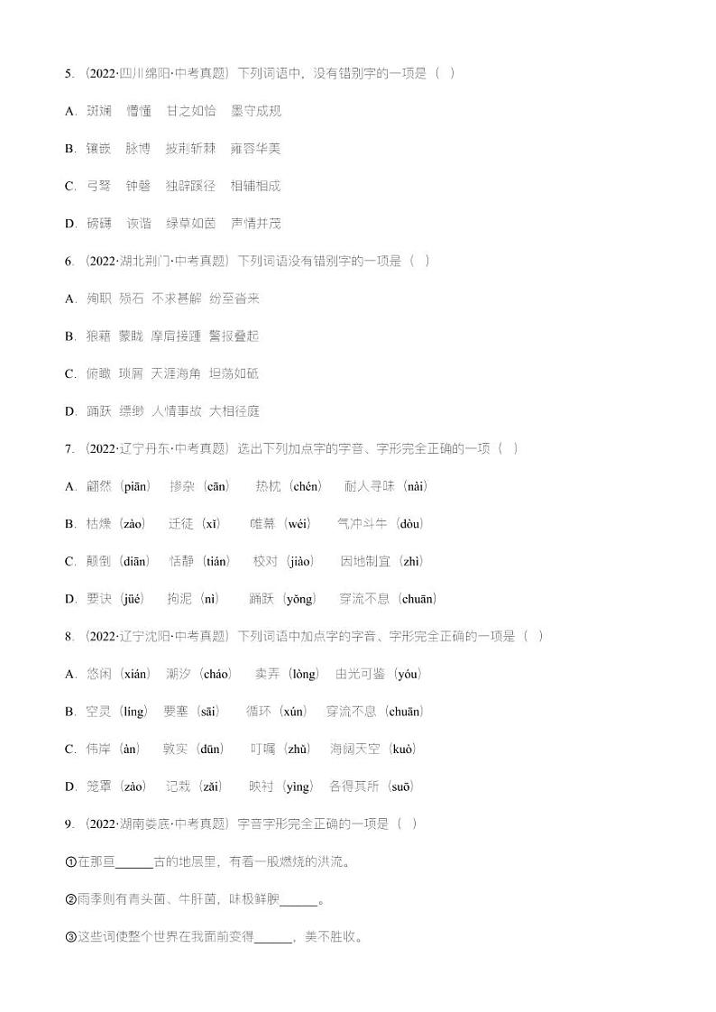 专题01  字音字形【精品课件+习题精练】-备战2023年中考语文一轮复习考点帮（全国通用）02