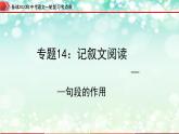 专题14：记叙文阅读之句段的作用【精品课件+习题精练】-备战2023年中考语文一轮复习考点帮（全国通用）