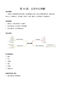 第10讲：文章中心理解（讲解）- 中考记叙文阅读黄金技巧十讲