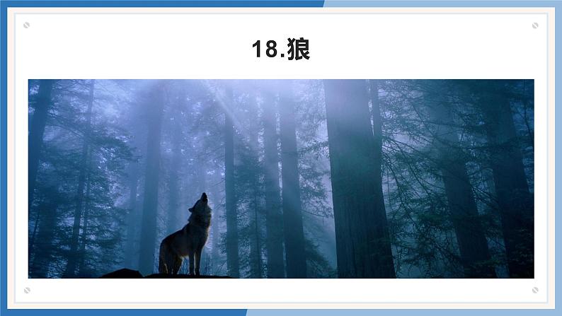 2021-2022学年部编版七年级上册第18课《狼》课件02