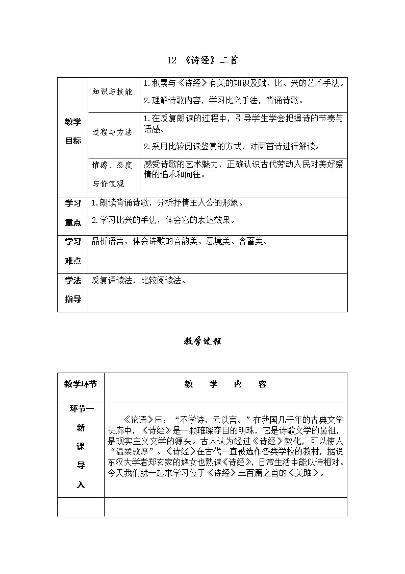 12 《诗经》二首（课件PPT+教案+导学案+音视频素材）01