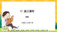 初中语文人教部编版八年级下册17 壶口瀑布优秀课件ppt