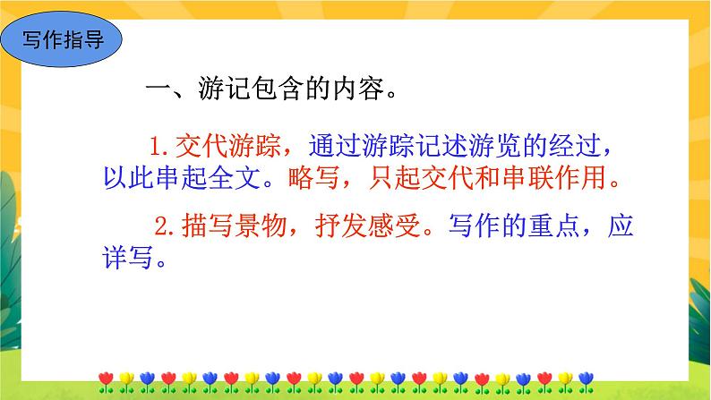 部编版语文八下 写作五：学写游记（课件PPT+教案+导学案）04