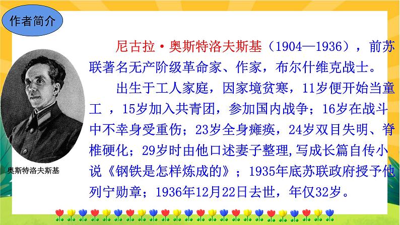 部编版语文八下 名著导读《钢铁是怎样炼成的》摘抄和做笔记（课件PPT）第5页