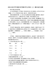 重庆市巴蜀中学2022-2023学年九年级上学期期末考试语文试卷(含答案)