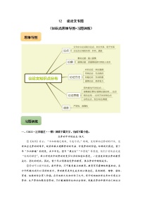 初中语文中考复习 12 议论文专题（知识点思维导图+习题训练）-备战2023年中考语文冲刺专题系列（原卷版）