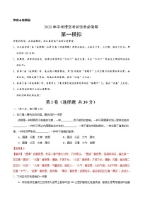 初中语文中考复习 必刷卷01-2021中考语文考前信息必刷卷（湖北武汉专用）（解析版）