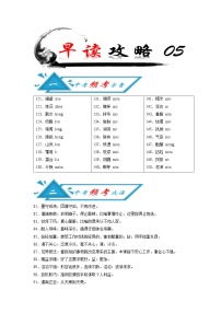 初中语文中考复习 攻略05 频考字音+频考成语+古诗文梳理+战疫作文好题目-备战2020年中考语文早读攻略