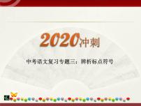 初中语文中考复习 2020中考语文复习“三讲二练”20专题03：辨析标点符号 课件