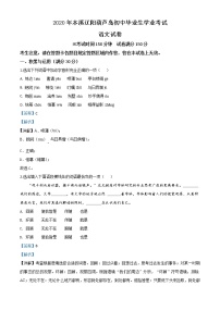 初中语文中考复习 精品解析：辽宁省本溪市、辽阳市、葫芦岛市2020年中考语文试题（解析版）
