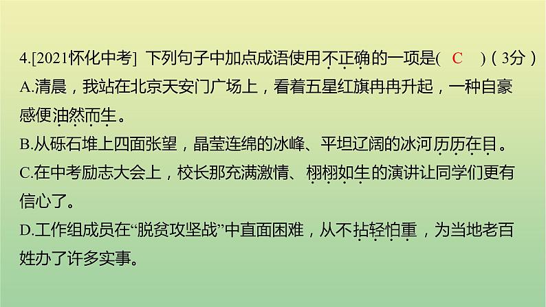 2023年中考语文一轮复习专题二词语理解与运用课件第8页