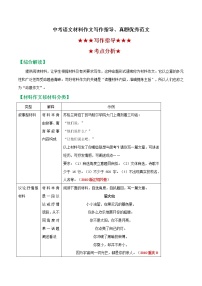 初中语文中考复习 专题04 材料作文-备战2020年中考语文作文写作指导及真题优秀范文