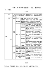 初中语文中考复习 专题6 1（现代文阅读篇）--小说、散文阅读