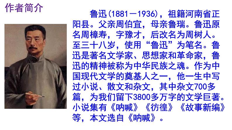 九下语文《孔乙己》PPT第4页