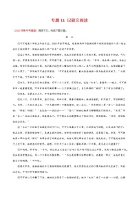 初中语文中考复习 专题11 记叙文阅读-三年（2020-2022）中考语文真题分项汇编（全国通用）（原卷版）