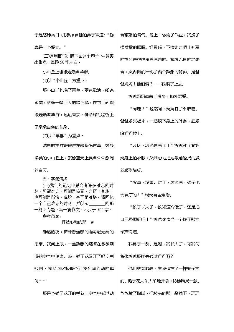 部编版语文七下写作三：抓住细节（教案含教学反思）03