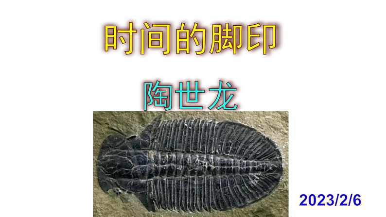 八下语文《时间的脚印》PPT课件第1页