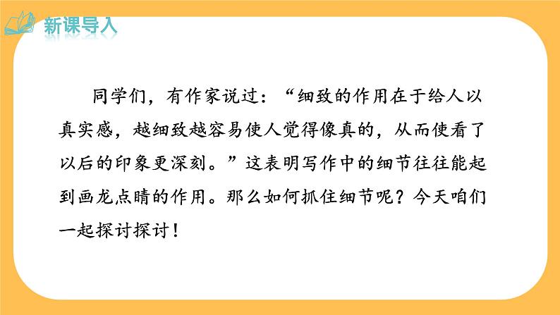 部编版语文七年级下册写作三：抓住细节（课件PPT+教案）04