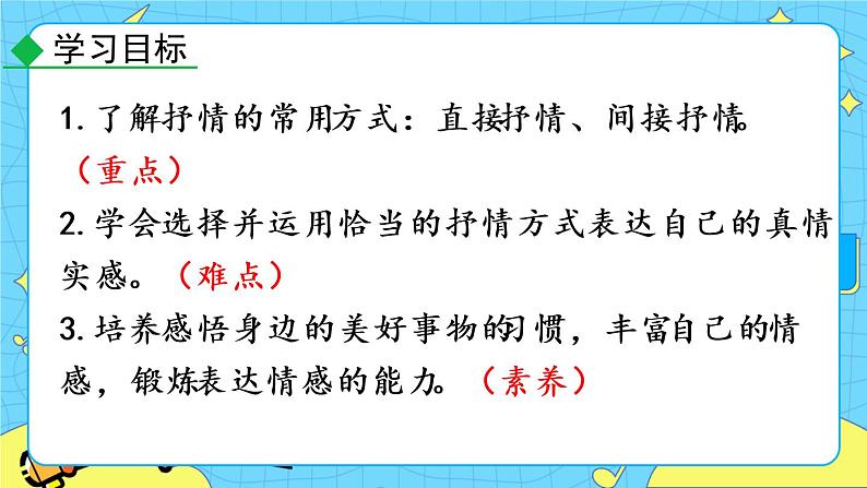 第二单元 写作 学习抒情 教学课件05