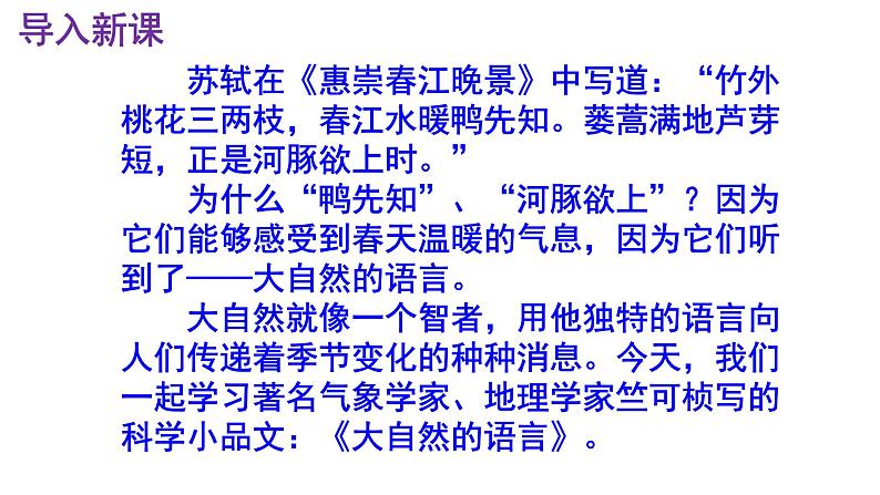 八下语文 5《大自然的语言》优秀课件02