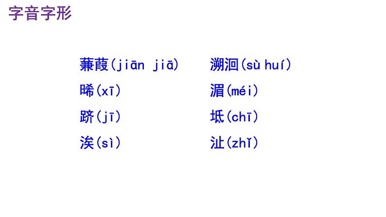 八下语文 12《蒹葭》优秀课件07