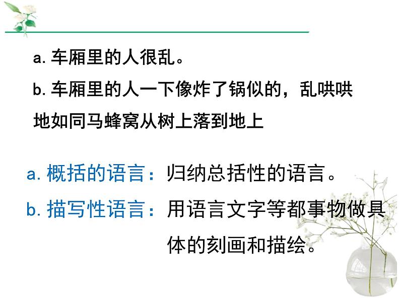变概括性语言为描写性语言   课件  2023年中考语文一轮复习第3页