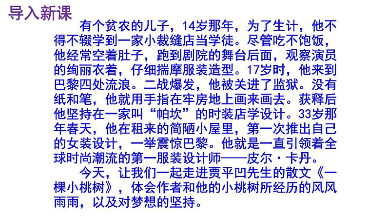 七下语文 19《一颗小桃树》精品实用高效课件02