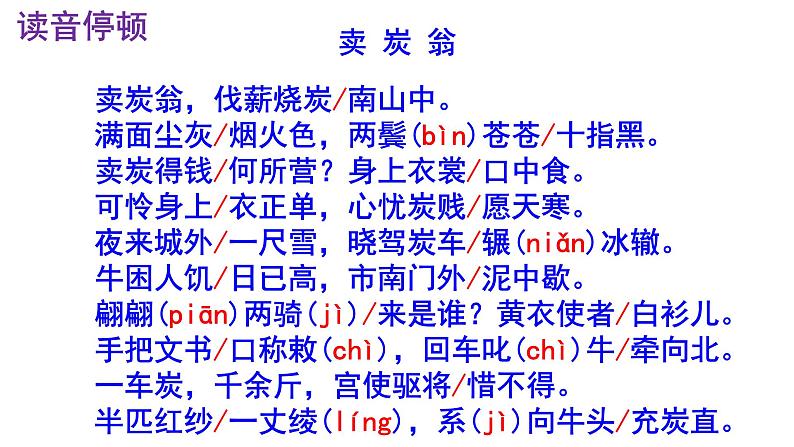 八下语文 24《卖炭翁》精品实用高效课件第7页