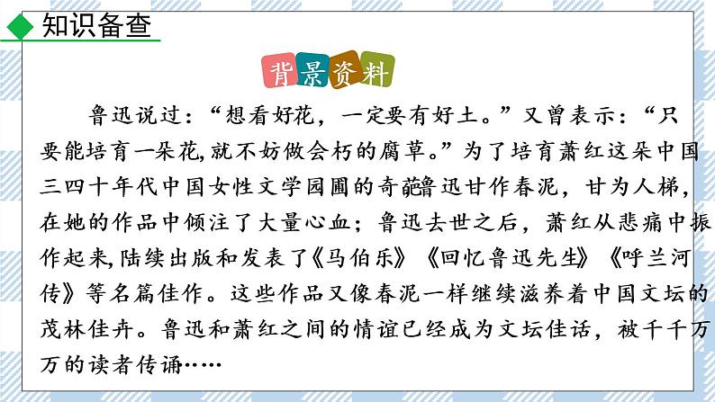 人教部编版七年级下册3 回忆鲁迅先生（节选）课件第4页